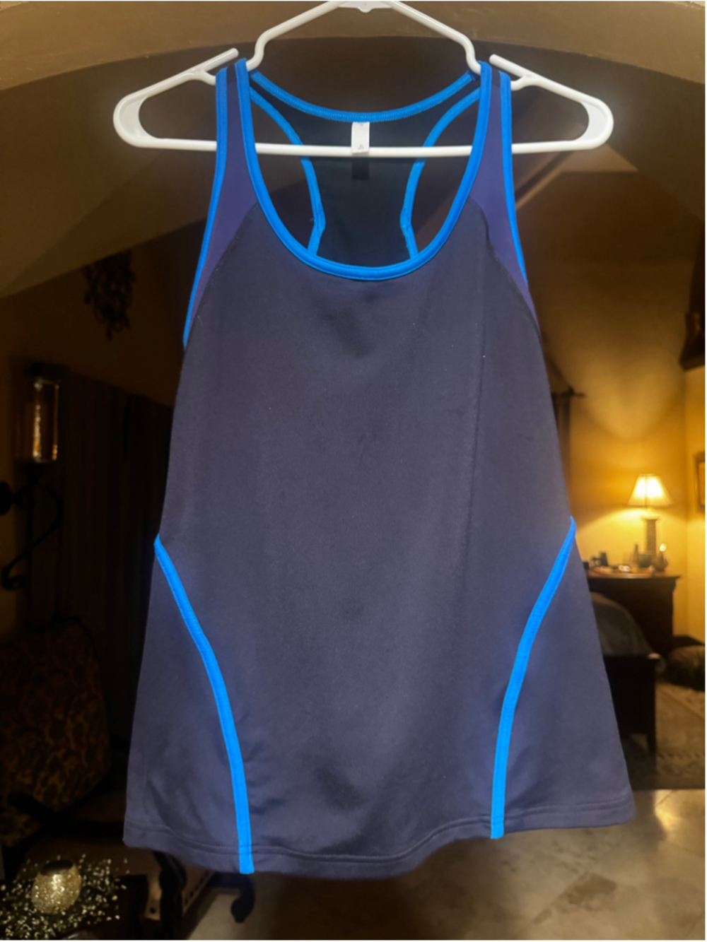 Women's GapFit Perform Tank Top Navy Blue Size M